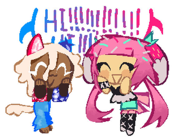 my cr ocs! pudding cookie and pink treat cookie
