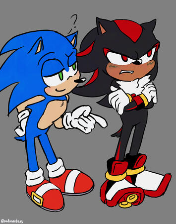 Shadow and Sonic :3